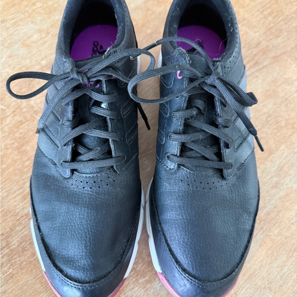 Adidas Women’s Sz 7.5 Response Light Golf Shoes Q47066 Black Purple - Picture 2 of 11